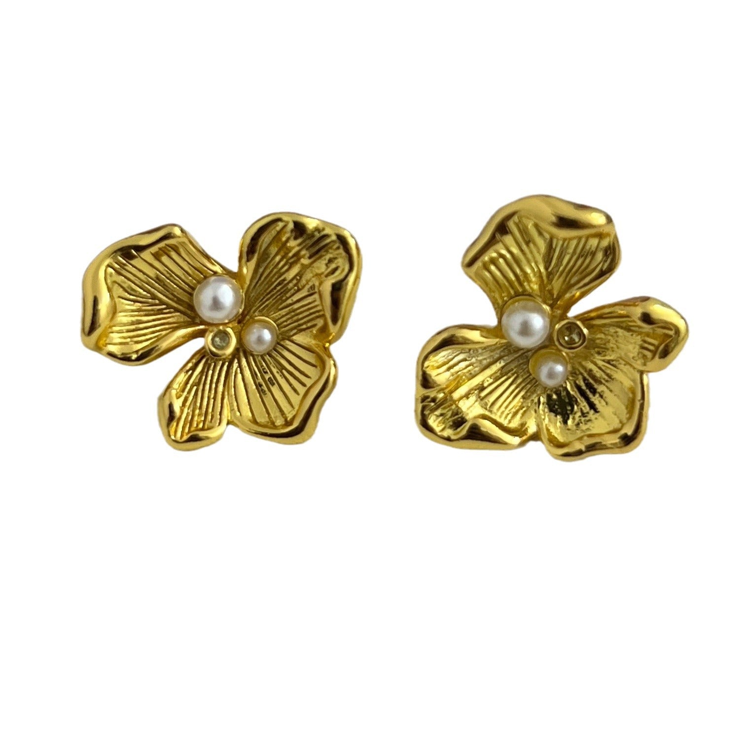 Wholesale s925 silver needle pearl flower versatile earrings for women