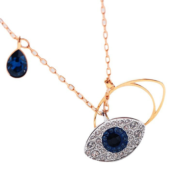 Wholesale Devil's Eye Necklace Female  Crystal Necklaces