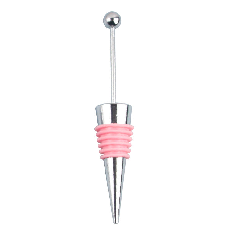 Wholesale Beadable Red Wine Stopper Beaded DIY Silicone Wine Stopper ACC-RWS-ChenXu001