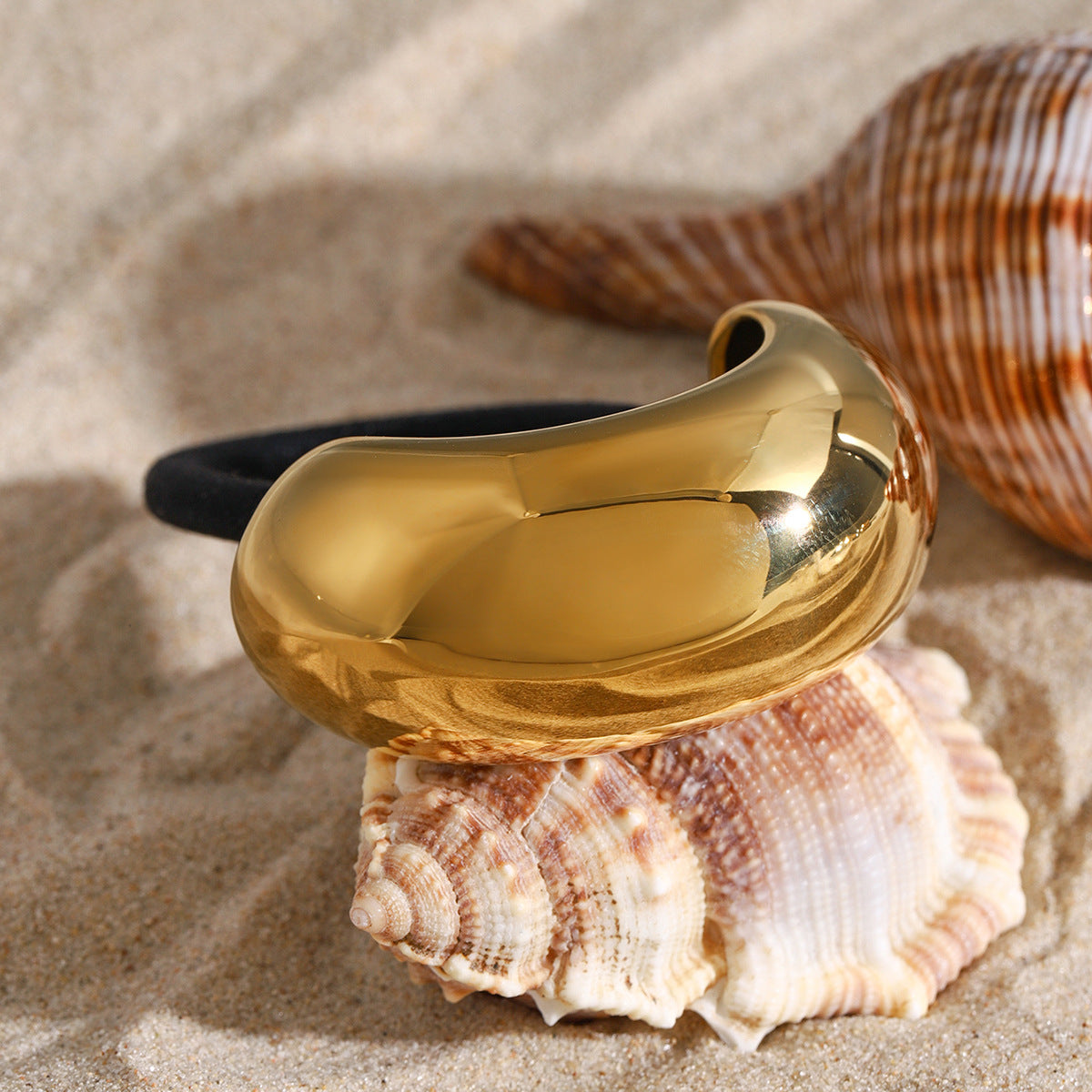 Wholesale 18k gold stainless steel hair rope