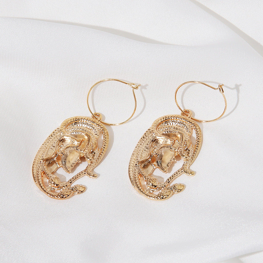 Wholesale Exaggerated Snake Earrings