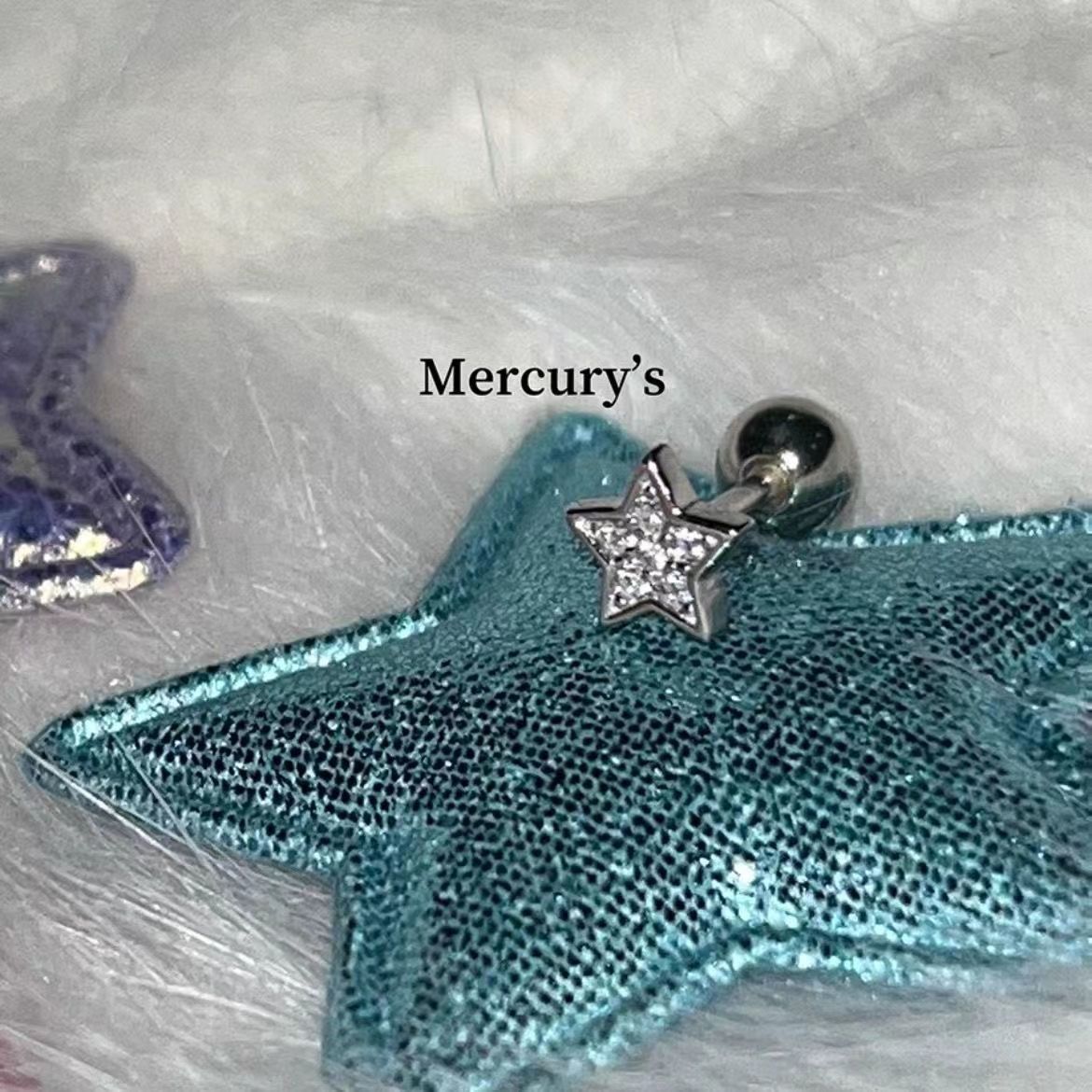 Wholesale diamond star earrings