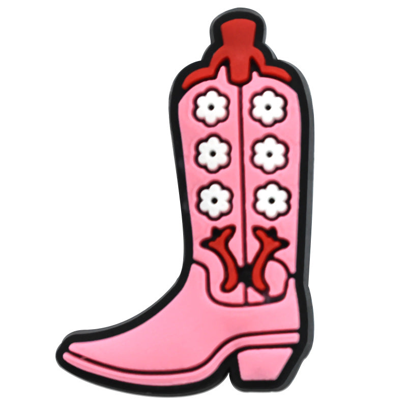 Wholesale 100pcs Random Pink Denim Shoes Accessories Shoes Charms