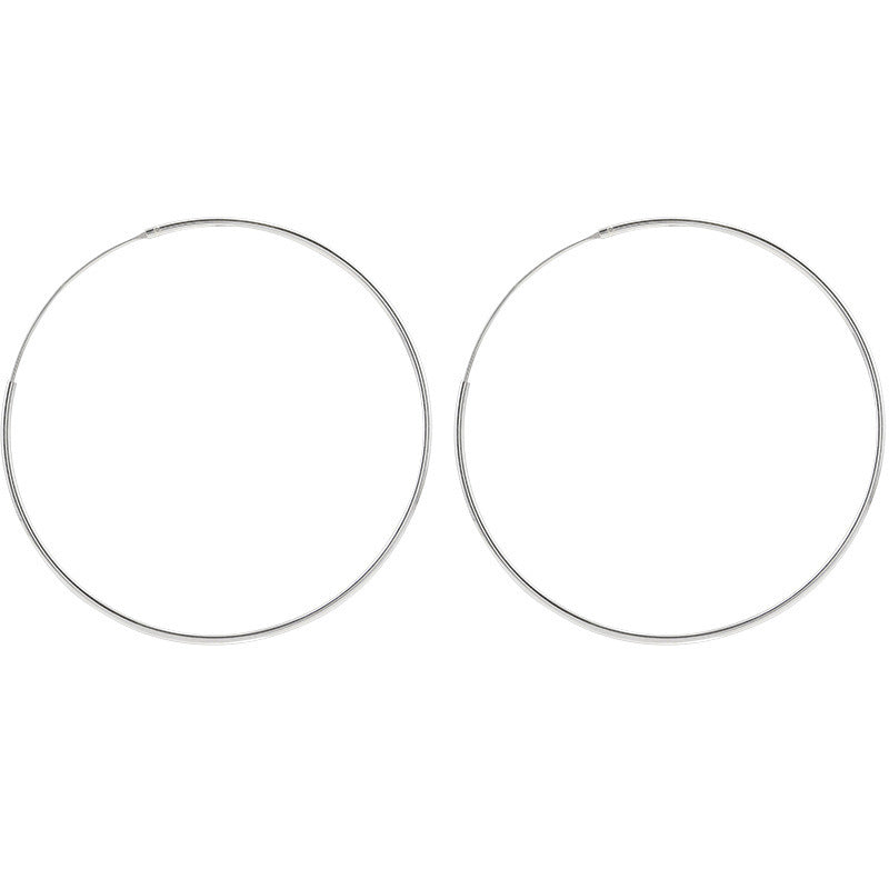 Wholesale s925 Sterling Silver Circle Big Circle Earrings