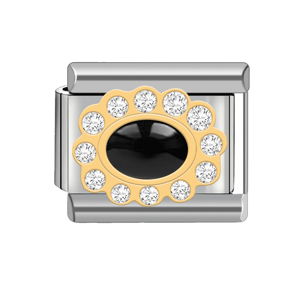 Wholesale Italian Charm Bracelet 9mm DIY Splicing Cute Creative Stainless Steel Composable Bracelet