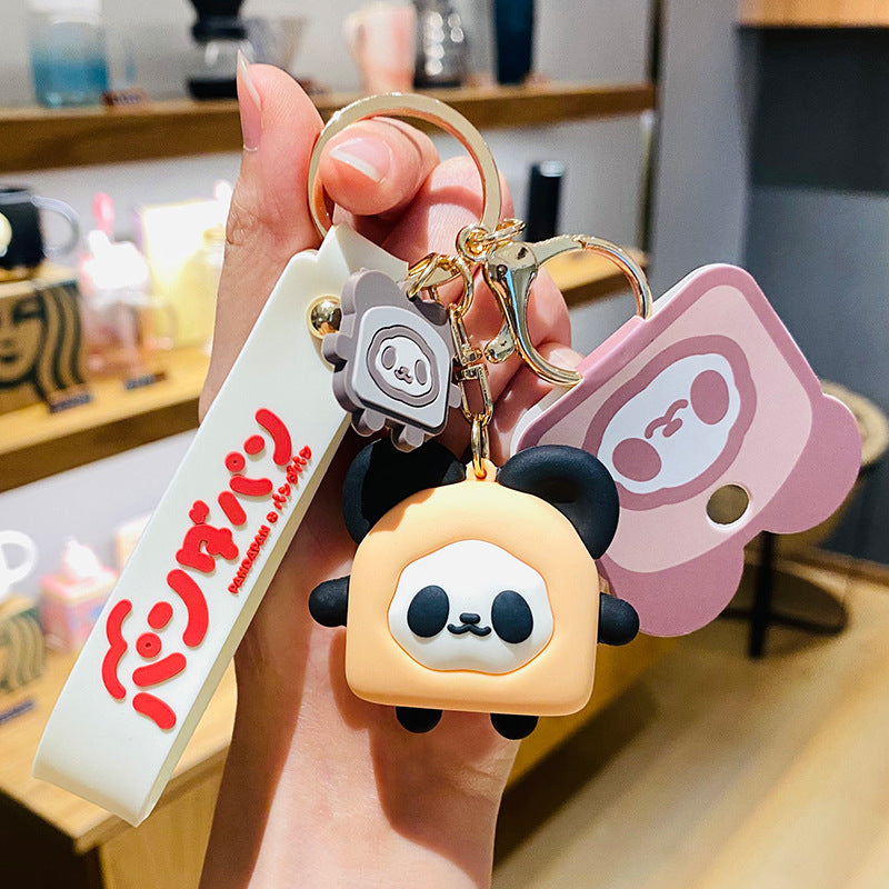 Wholesale Cartoon Cute Panda Toast Keychains ACC-KC-HangLi016