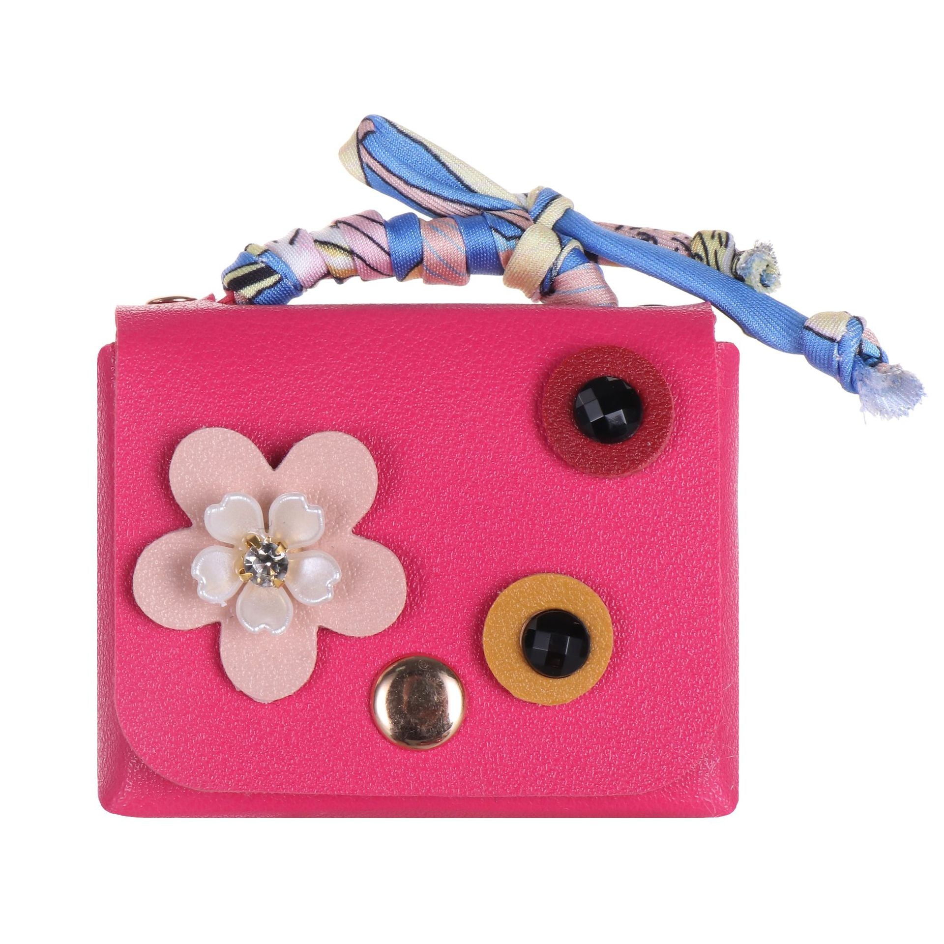 Wholesale Korean Chic Leather Bag Keychain Earphone Case Wedding Gift