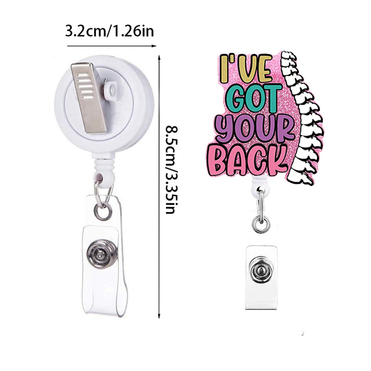 Wholesale retractable easy-open buckle  Badge Reels