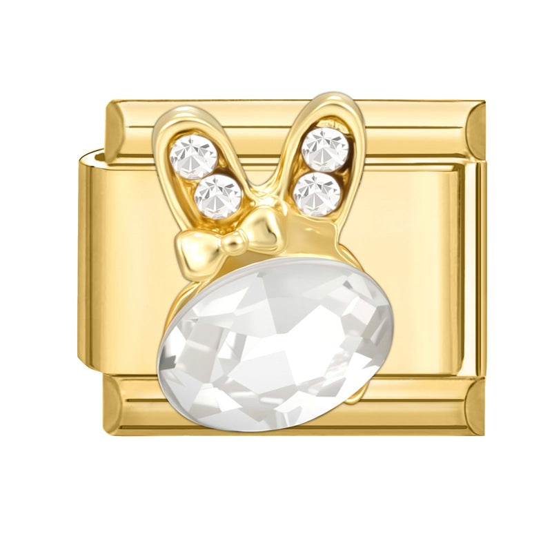 Wholesale Italian Charm Bracelet 9mm DIY Splicing Cute Creative Stainless Steel Composable Bracelet