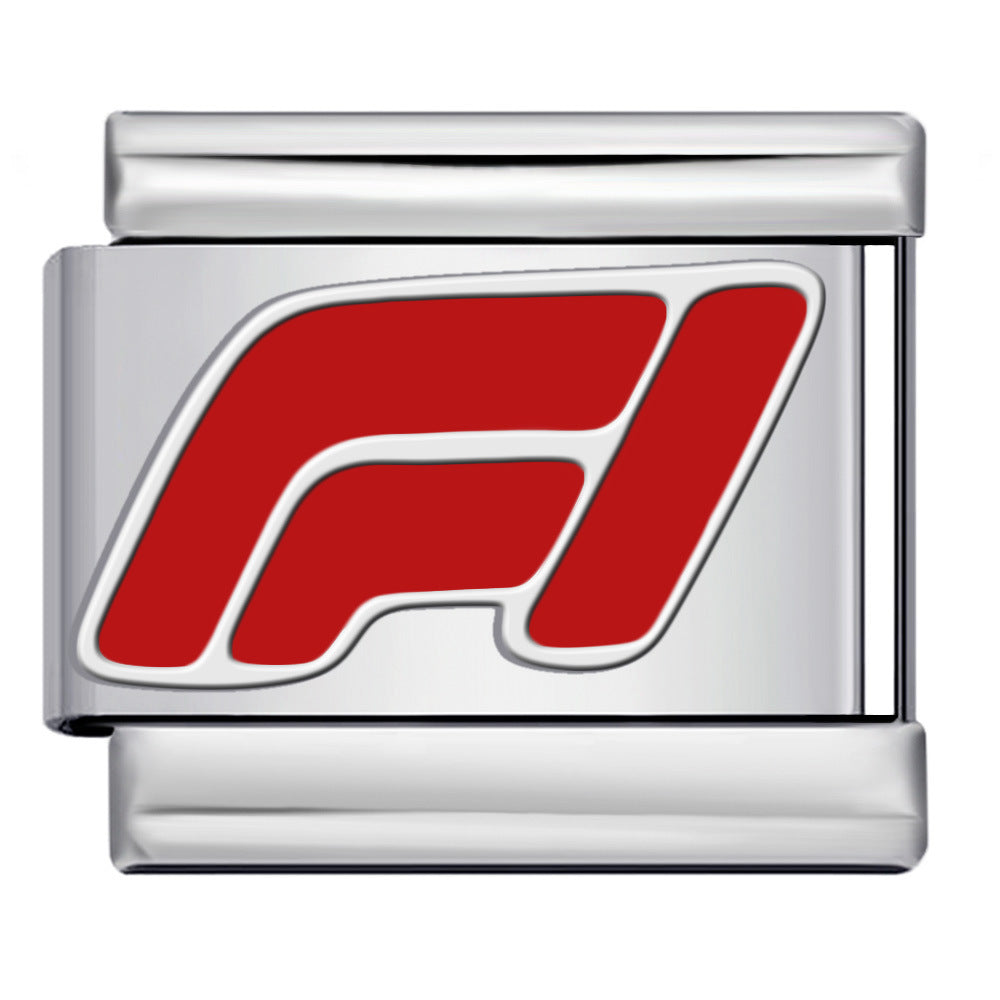 Wholesale Italian Charm Bracelet 9mm DIY Car Logo Series   Creative Stainless Steel Composable Bracelet