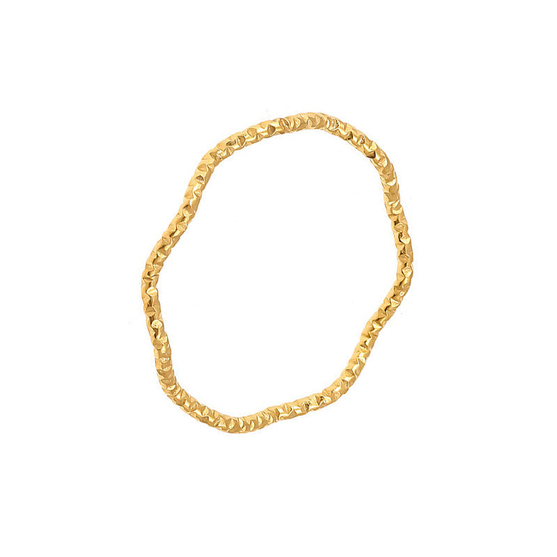 Großhandel Titaniumstahl sehr feiner Sternwellenring