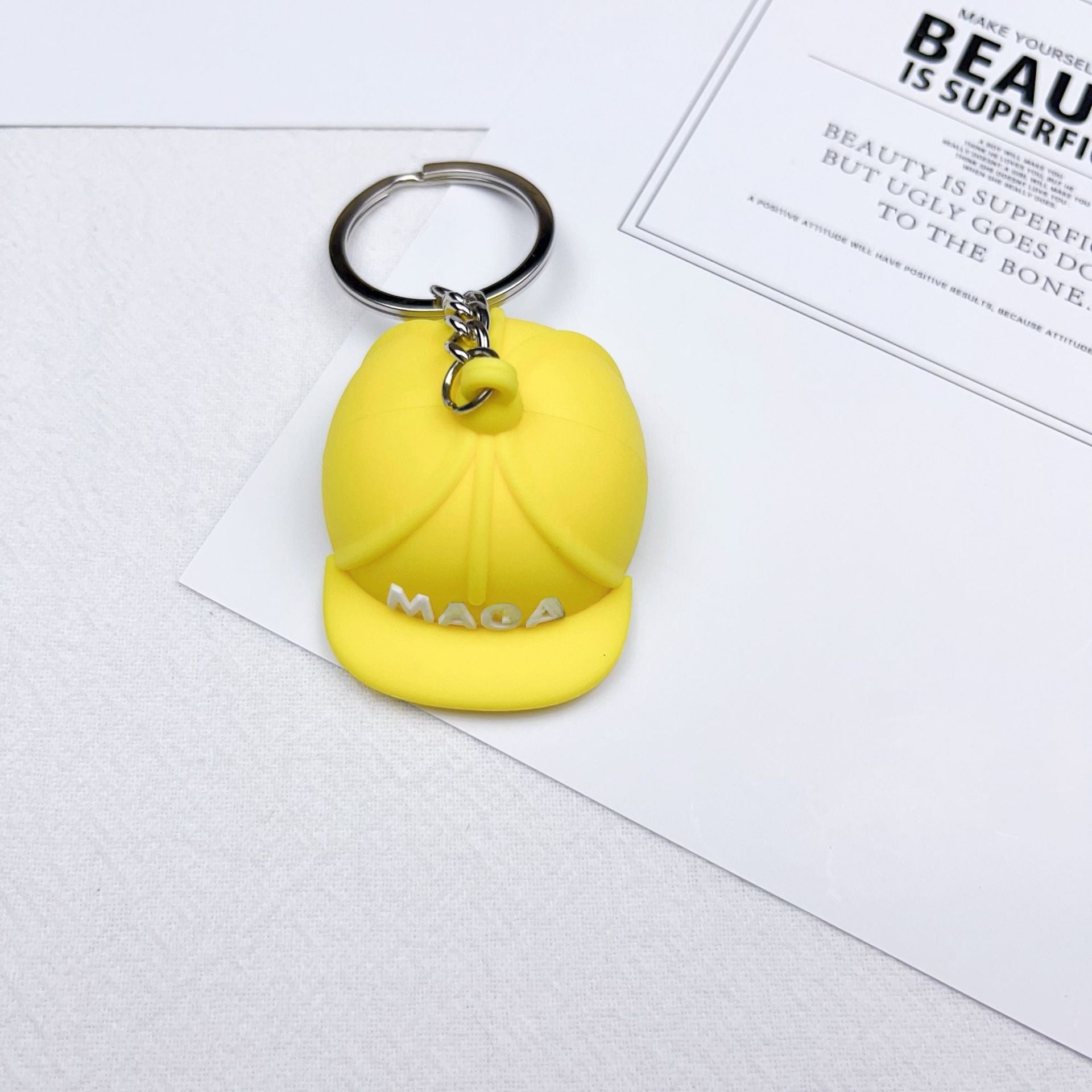 Wholesale silicone cartoon hat keychain