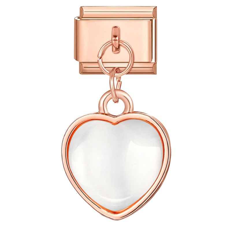 Wholesale Charms Italian modular cat' s eye stone pendant DIY bracelet accessories