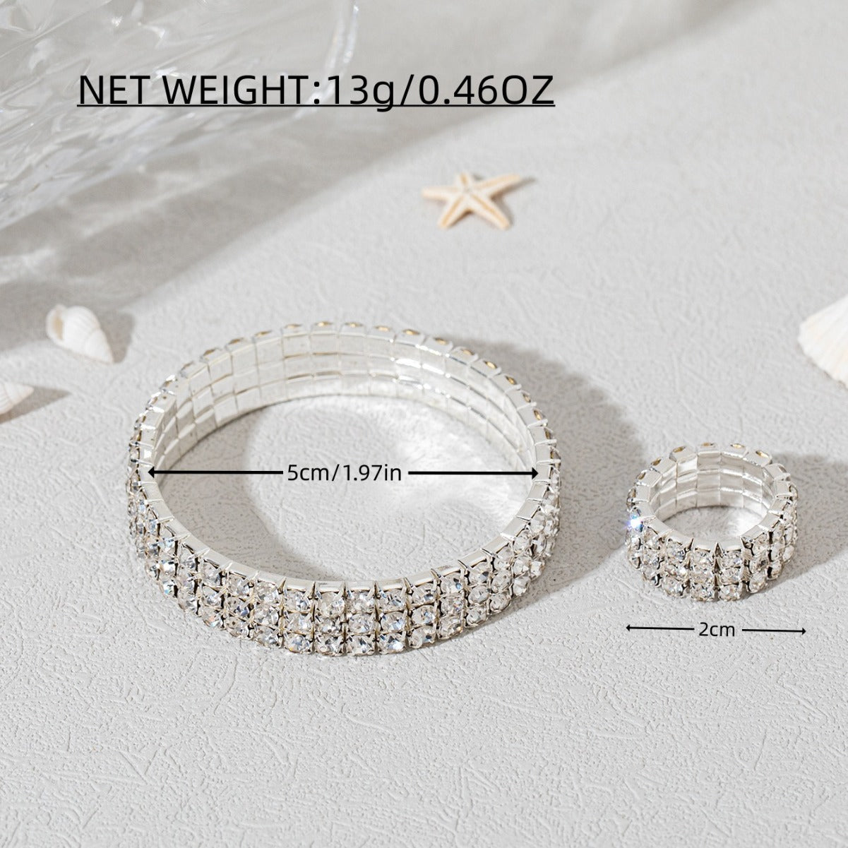 Wholesale  elastic rhinestone bracelet elastic ring
