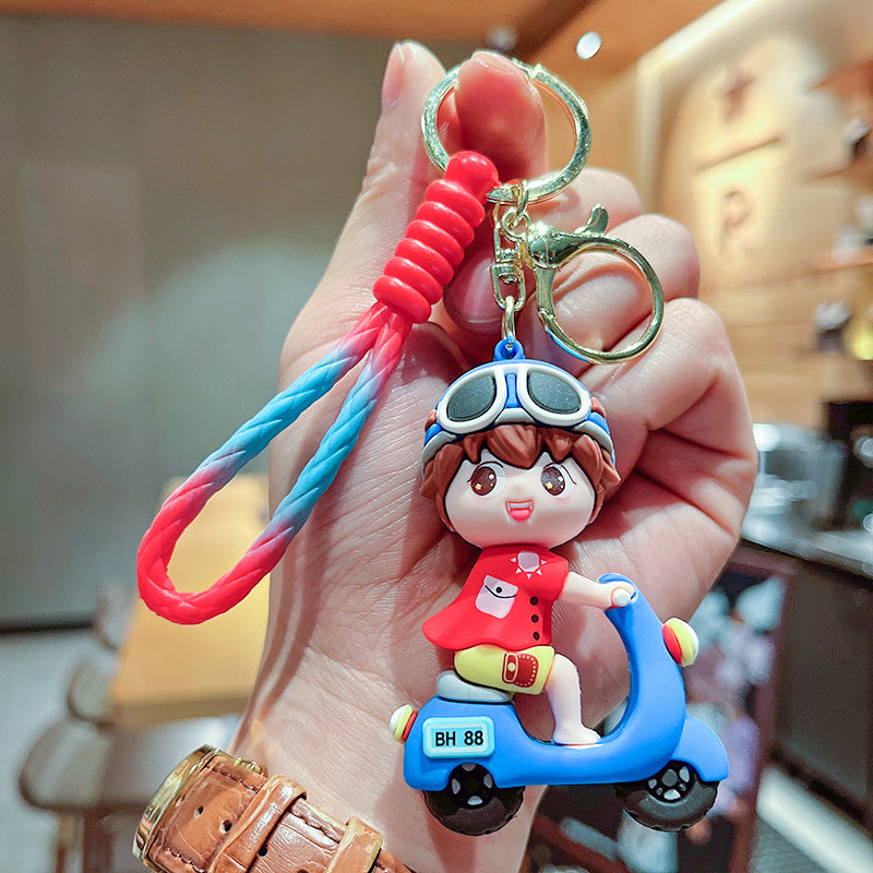 Wholesale Cute cartoon silicone keychain