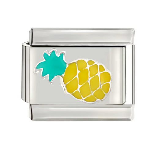Wholesale Italian Charm Starter Bracelets DIY square Single Section Creative Stainless Steel Composable Bracelet