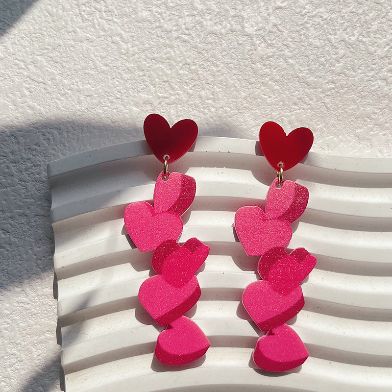 Wholesale Valentine's Day Love Acrylic Earrings