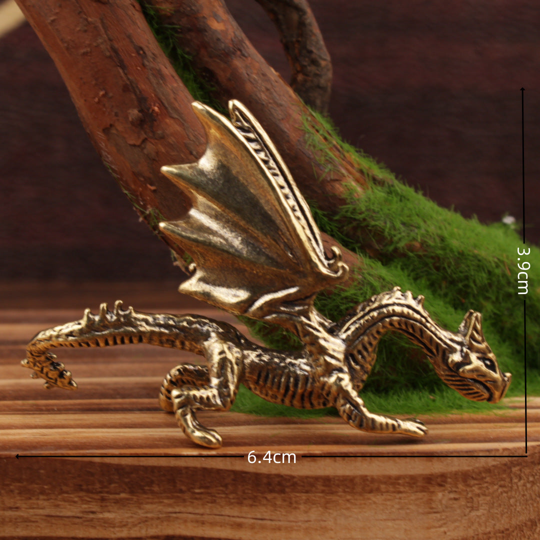Wholesale Chinese Style Brass Dragon Ornament Decorative Home Accent Gift