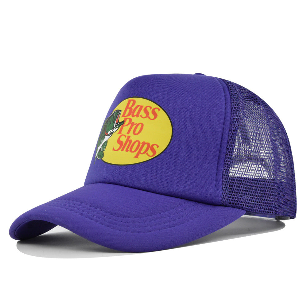 Wholesale Printed fish silk screen cap summer net Hat