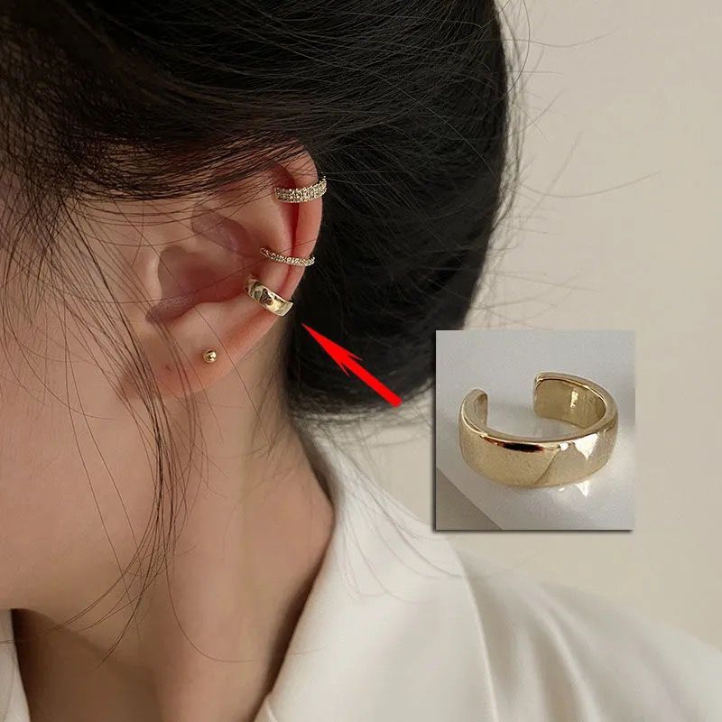 Wholesale Fashion Retro Ear Cuff Simple Semicircle Design Everyday Jewelry Accessory