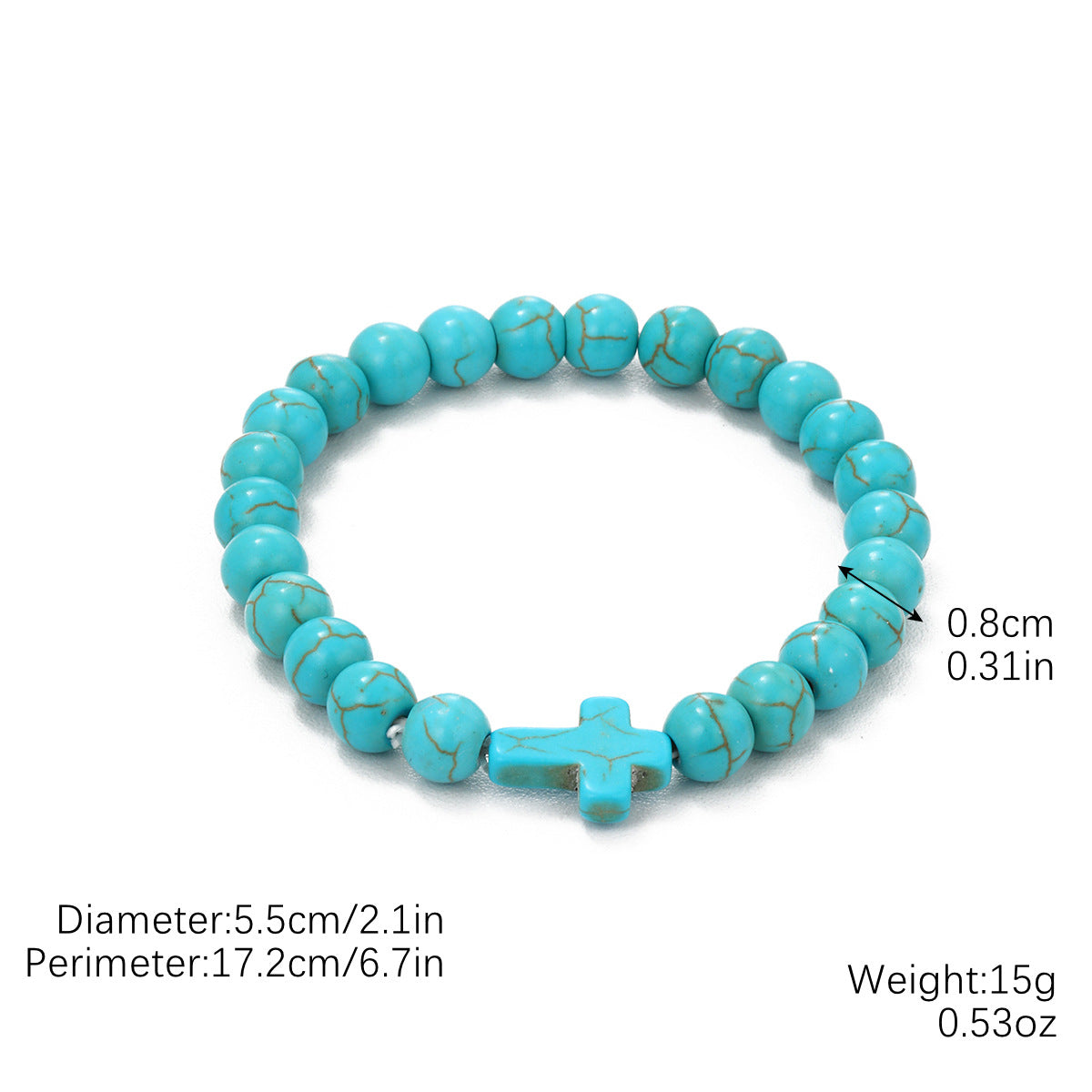 Wholesale Bohemian Ethnic Style Turquoise Beaded Bracelet ACC-BT-ManYi004