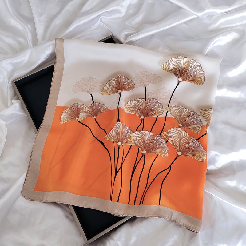 Wholesale Hangzhou Silk Spring Autumn f Women' s Shawl f 70cm Square f Gift Silk