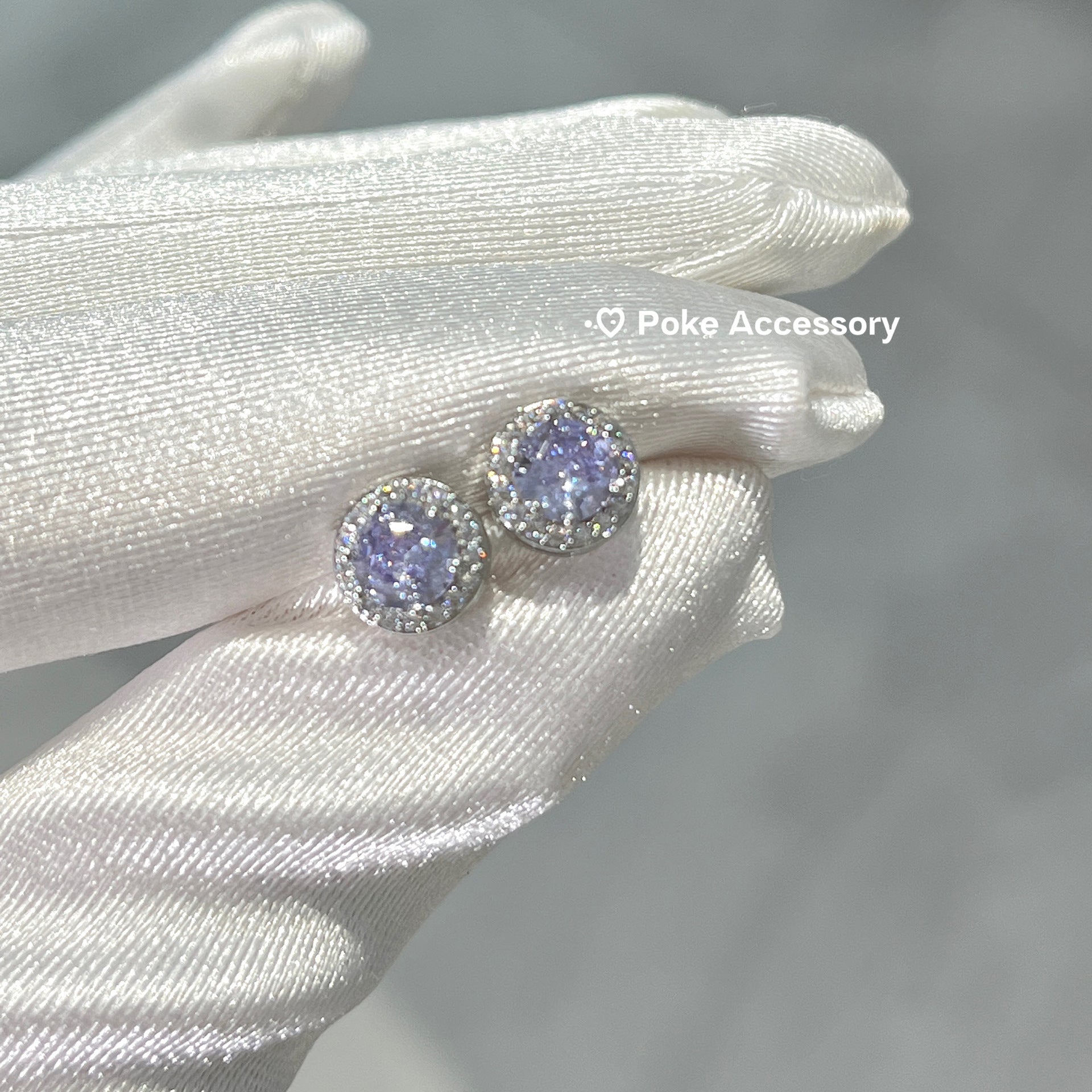 Wholesale Titanium Steel Sparkling Summer Clear Zircon Ear Bone Nails Earrings