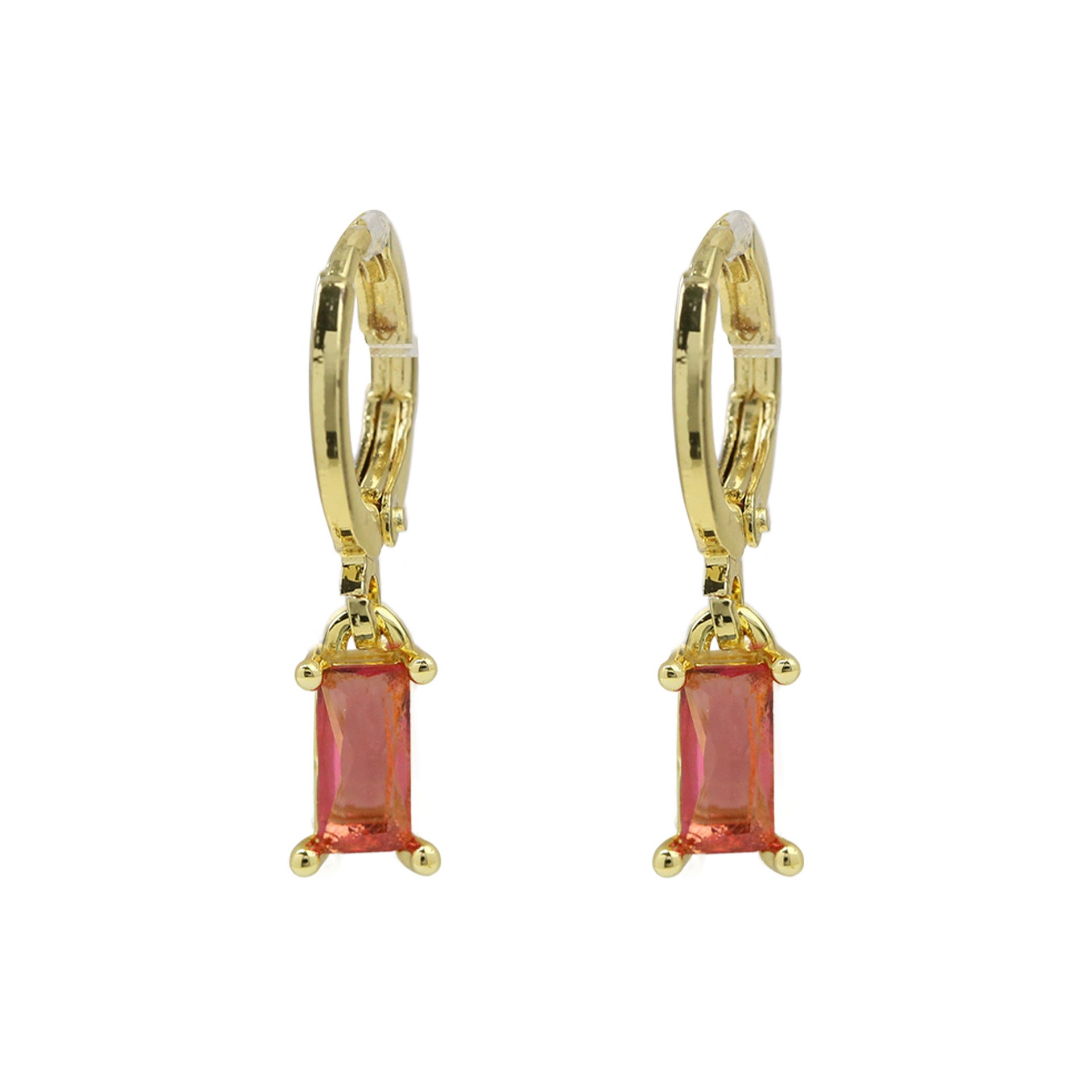 Wholesale  Ladder Square Rectangular December Birthstone Birthstone Earrings