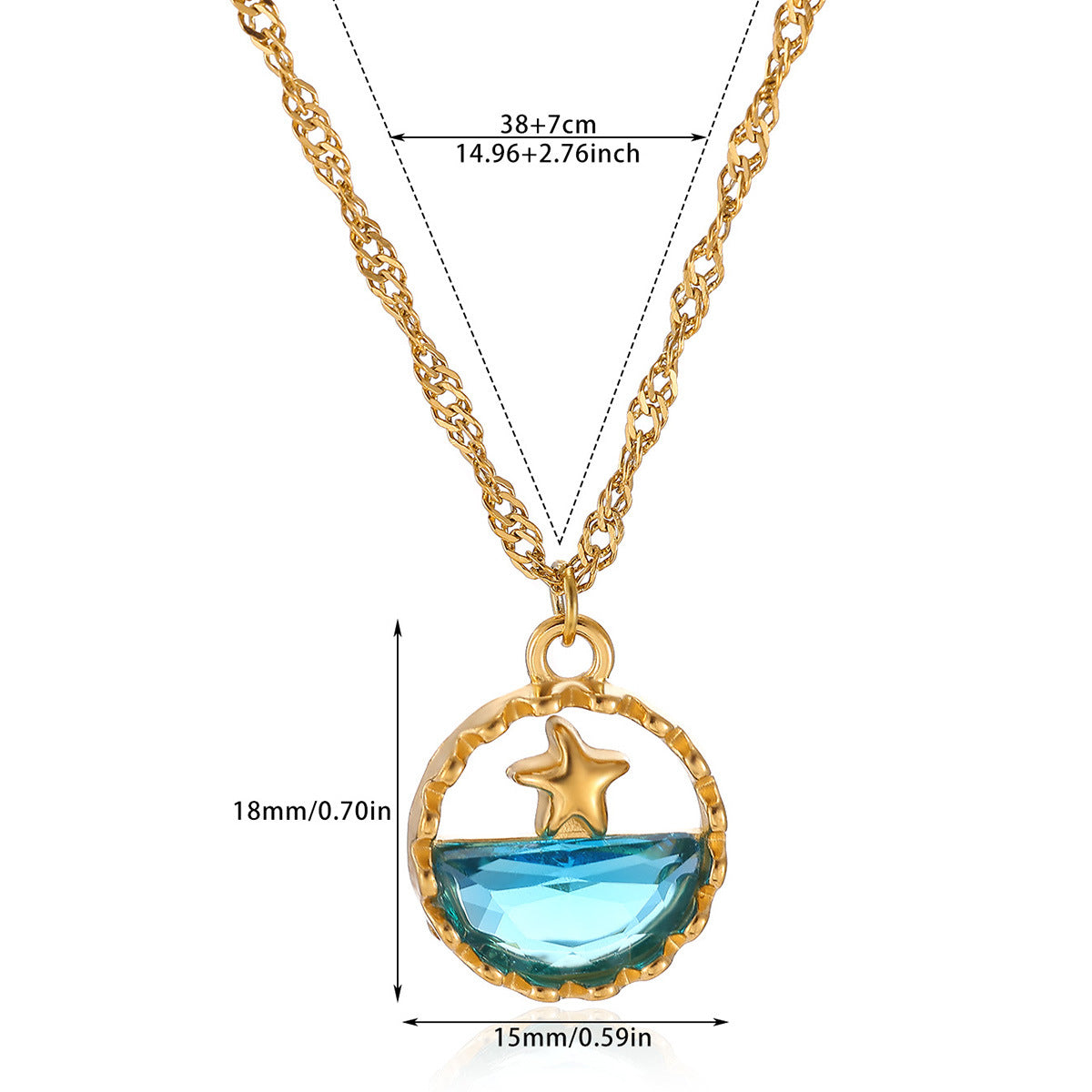 Wholesale Stainless Steel Ocean Series Whale Necklace