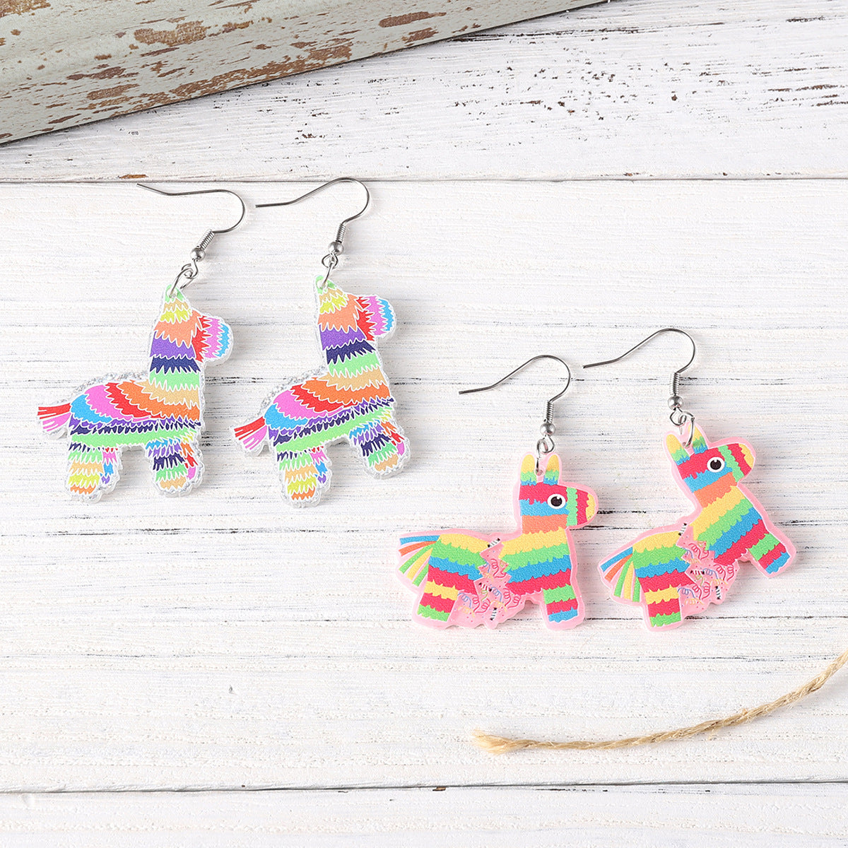Wholesale Mexican Sombrero Tequila Cactus Acrylic Earrings