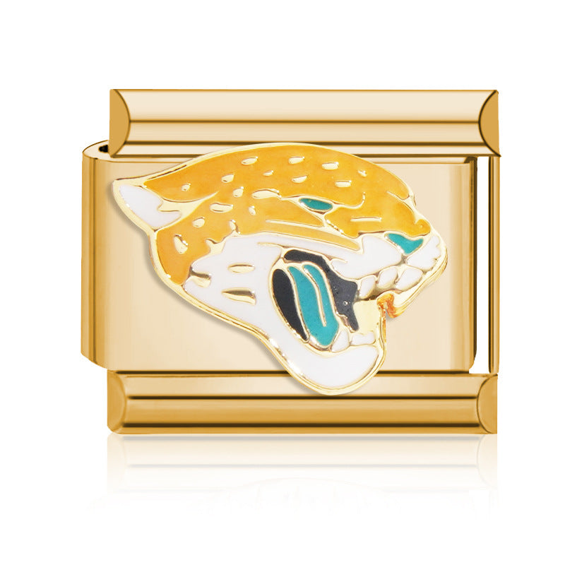 Wholesale 9mm Italian Charm Starter Bracelets DIY Rugby Stainless Steel Composable Bracelet