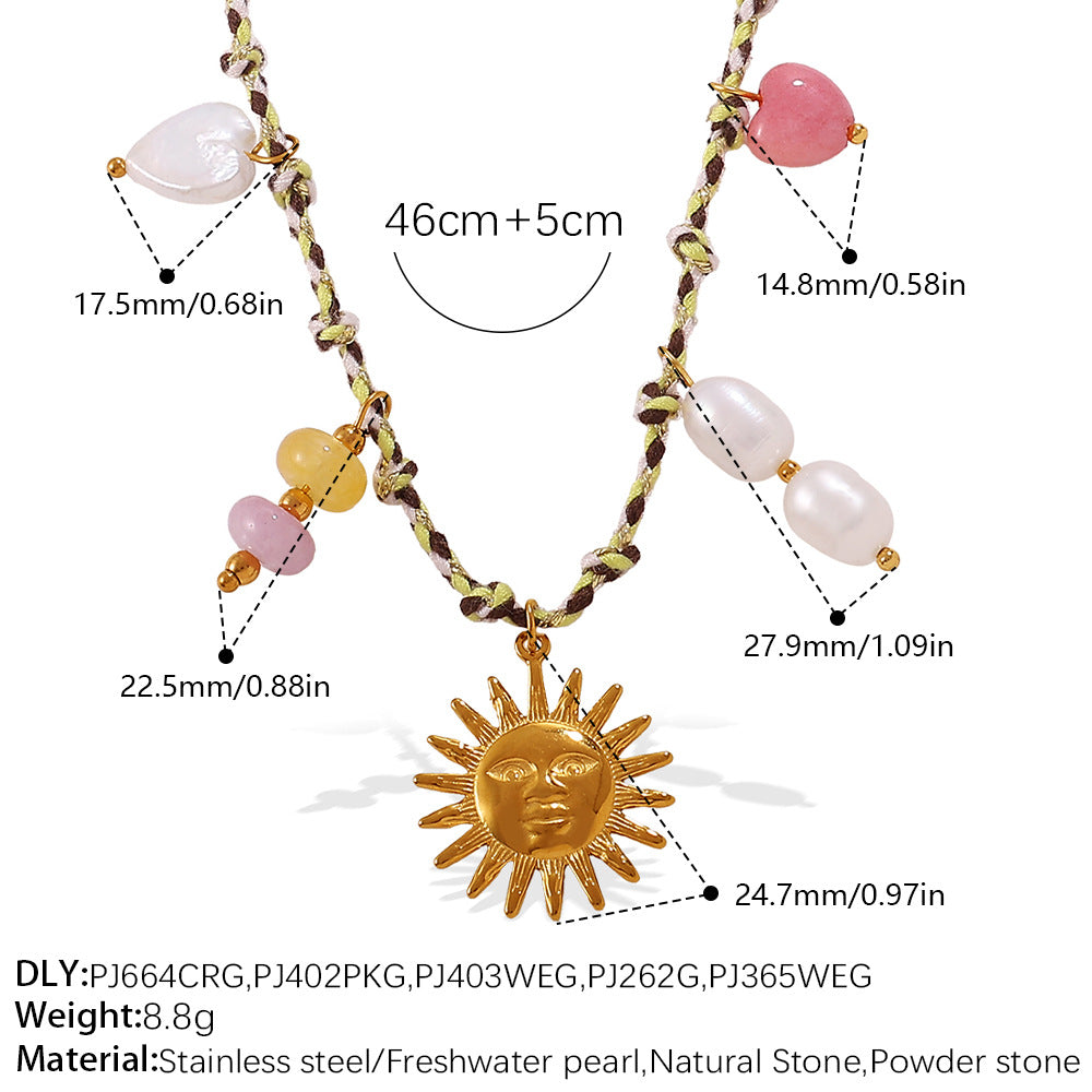 Wholesale DIY pendant knotted rope bracelet colorfast ocean-themed pendant necklace jewelry