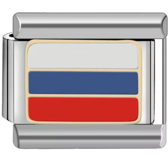 Wholesale Italian Charm Bracelet 9mm DIY Splicing Classic Flag Series Stainless Steel Composable Bracelet