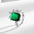 Wholesale Simulated Emerald Crystal Rings