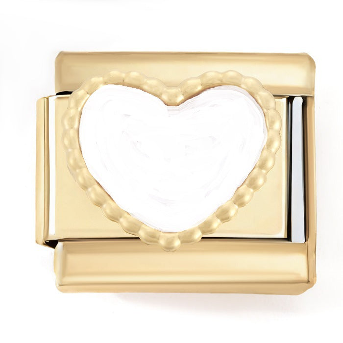 Wholesale Italian Charm Bracelet 9mm DIY Zircon Girls  Creative Stainless Steel Composable Bracelet