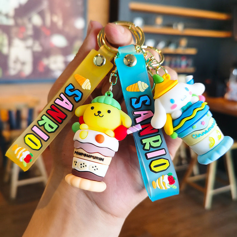 Wholesale Cartoon Cute Silicone Keychains ACCVIP-KC-FanChe001
