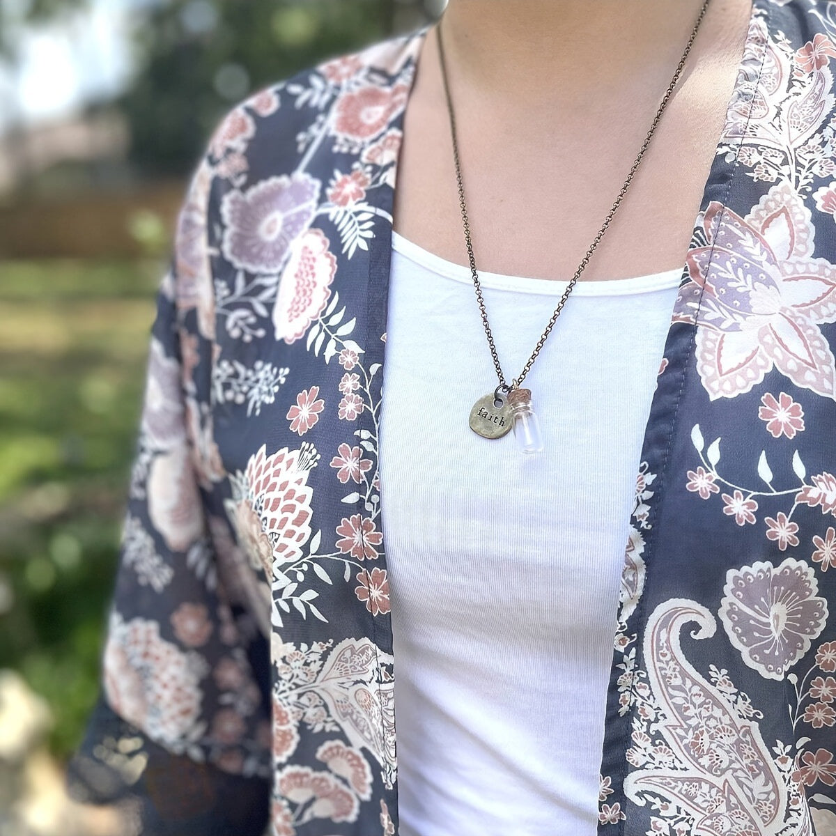 Wholesale Stainless Steel  Bottle Mustard Seed Pendant Necklace