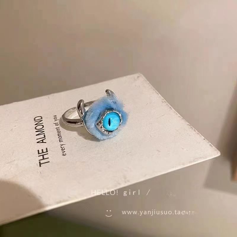 Wholesale Funny little monster plush ring