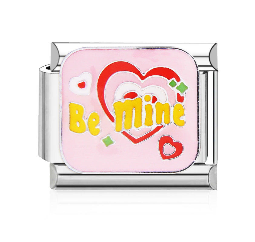 Wholesale Italian Charm Bracelet 9mm DIY Splicing Cute Creative Stainless Steel Composable Bracelet