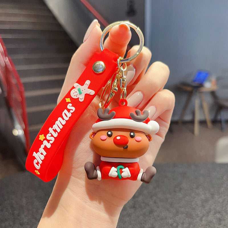 Wholesale Santa Claus Christmas Tree Reindeer Keychain ACC-KC-YingLing004