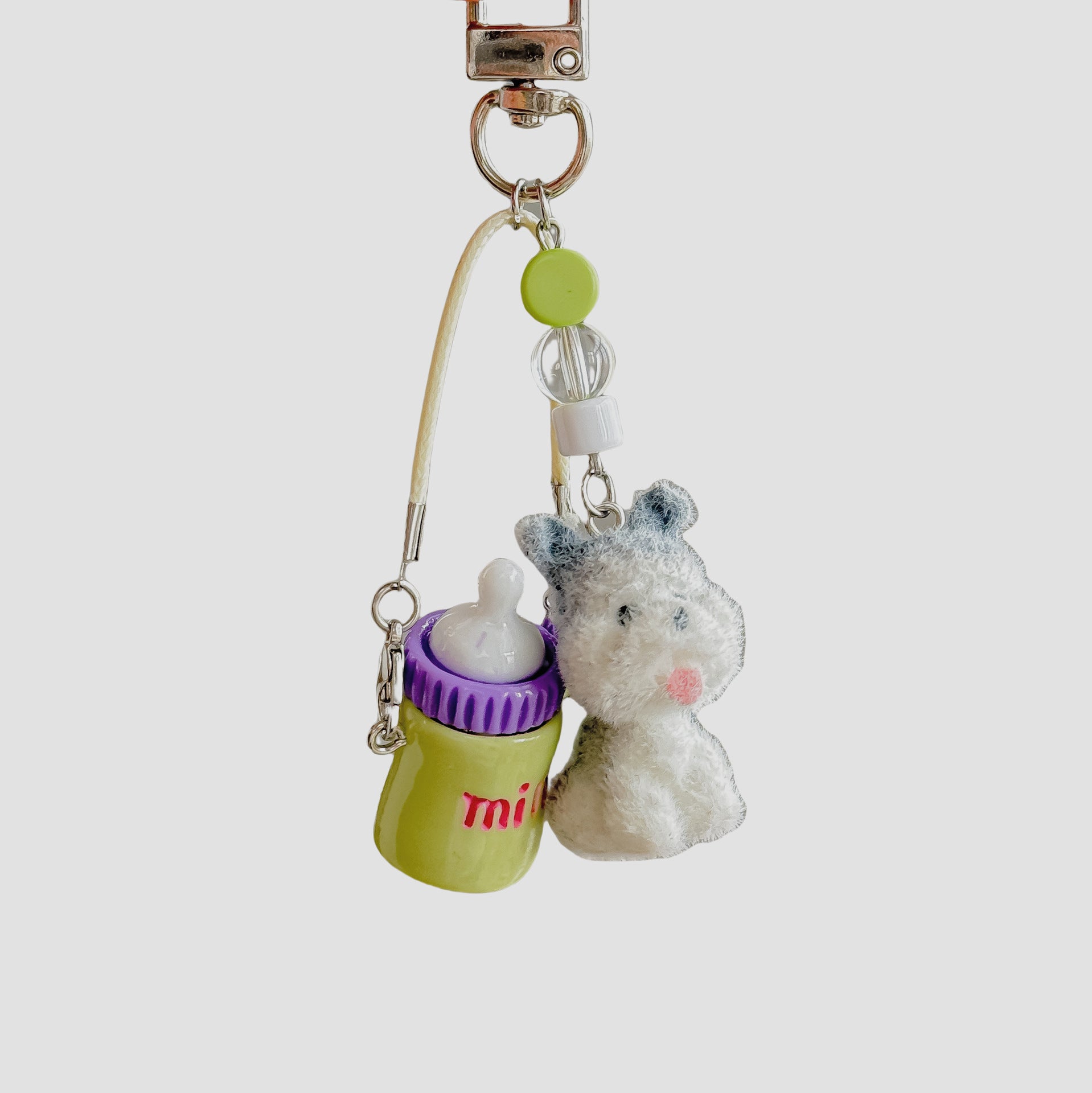 Wholesale Cartoon Baby Bottle Keychain