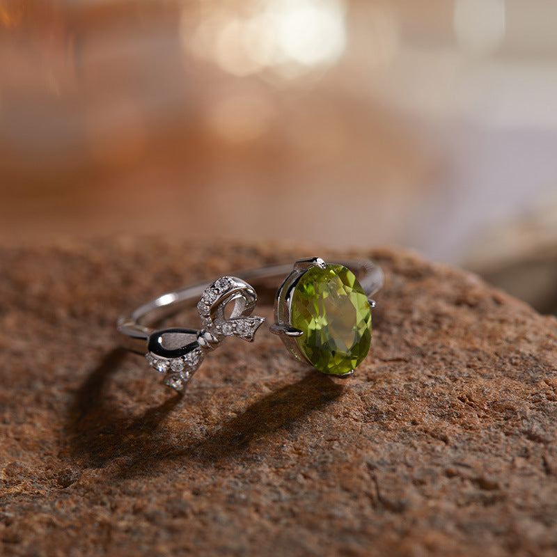 Wholesale light luxury bow S925 sterling silver plated 18K necklace