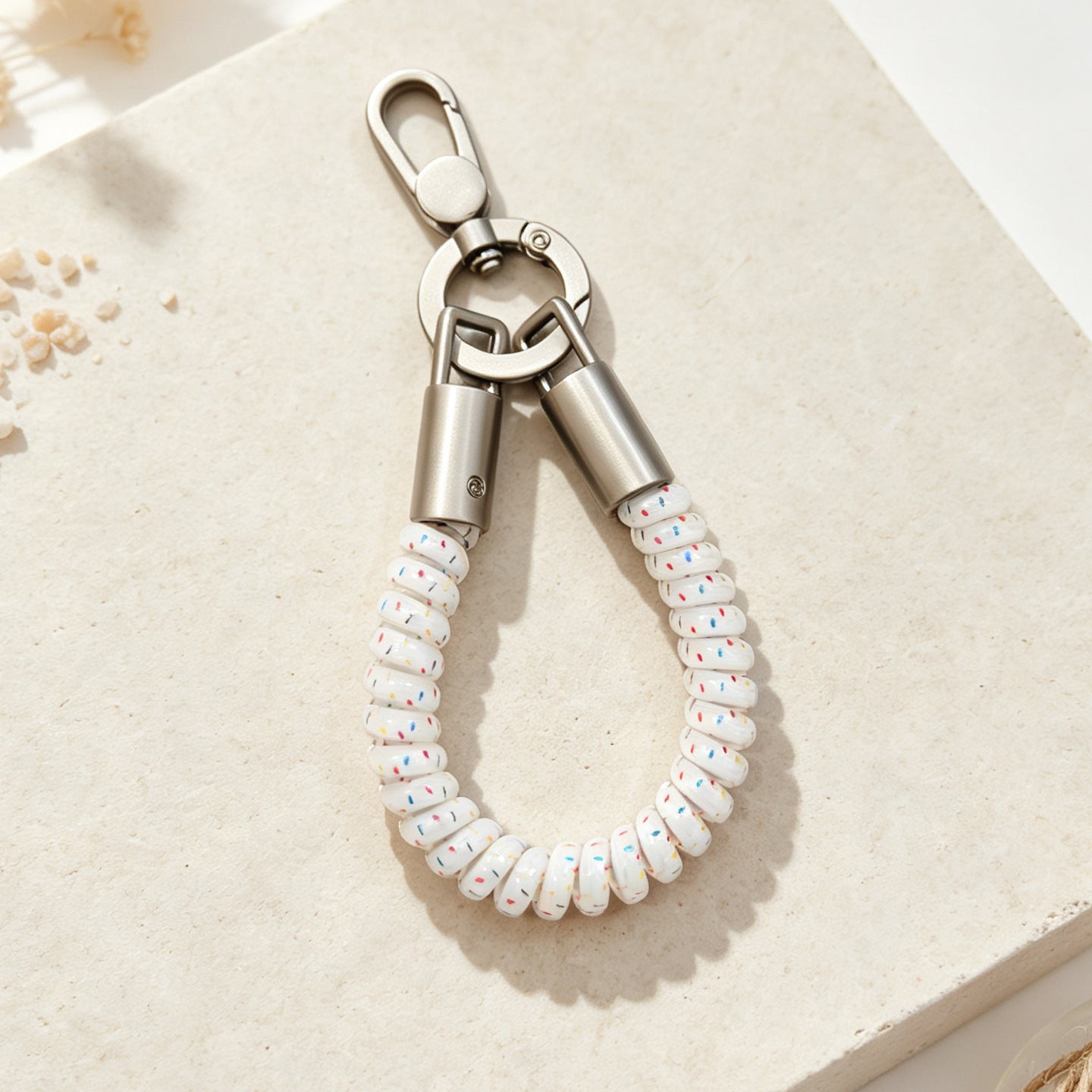 Wholesale Trendy PVC Telephone Cord Phone Lanyard Keychain Cute Rainbow Bag Charm For Everyday Use