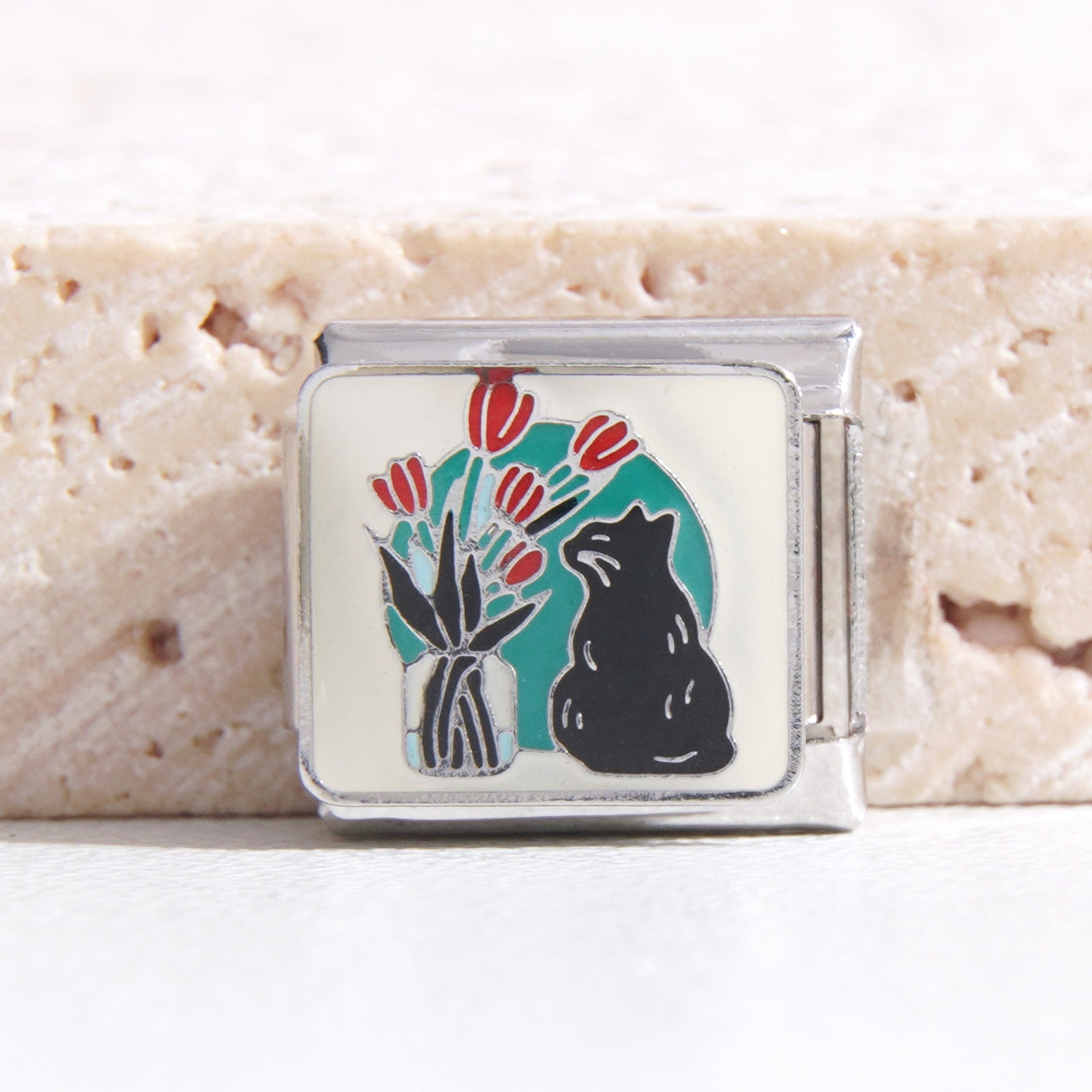 Wholesale Italian Charm Bracelet 9mm DIY Splicing Creative Pattern Stainless Steel Composable Bracelet