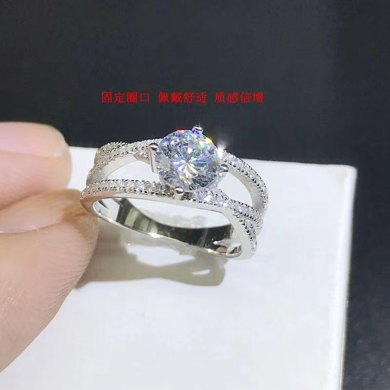 Wholesale Seiko Closed 1 karat  Mosan Diamond Ring