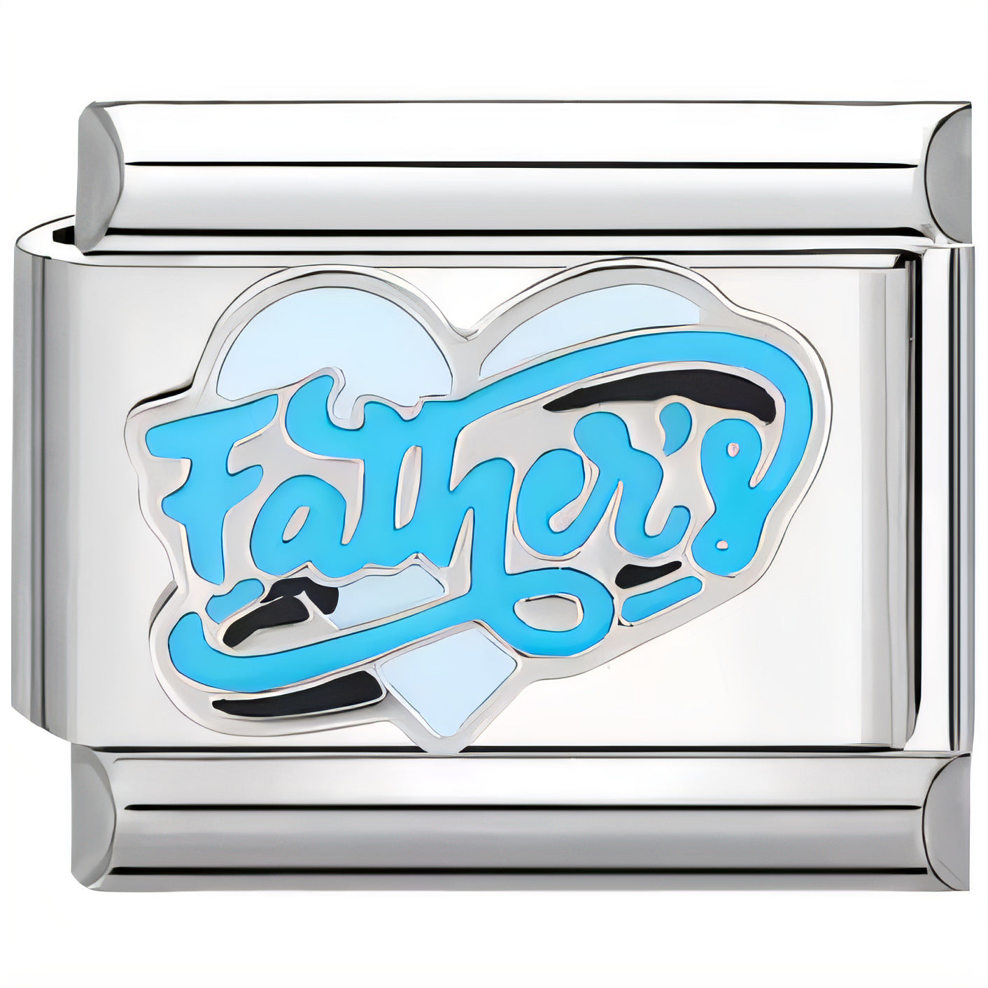 Wholesale  Italian Charm Bracelet 9mm DIY Cartoon Heart Letter   Creative Stainless Steel Composable Bracelet