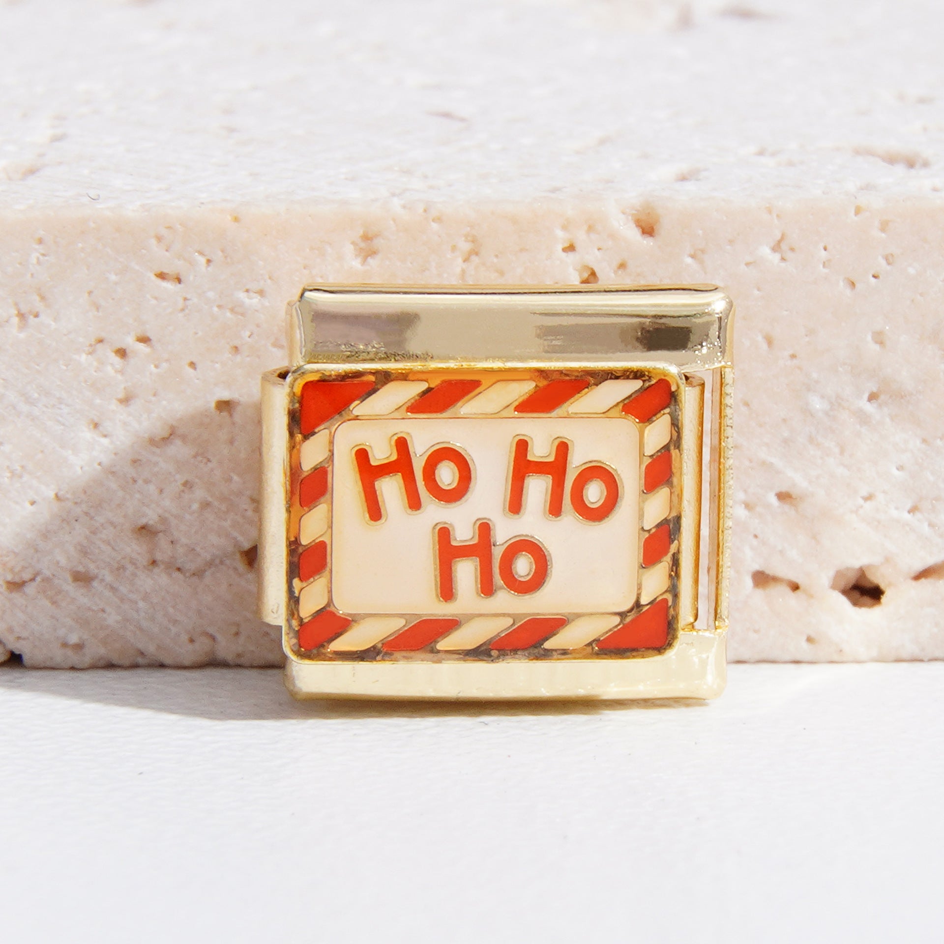 Wholesale Italian Charm Bracelet 9mm DIY Splicing Christmas Gold Titanium Steel Composable Bracelet