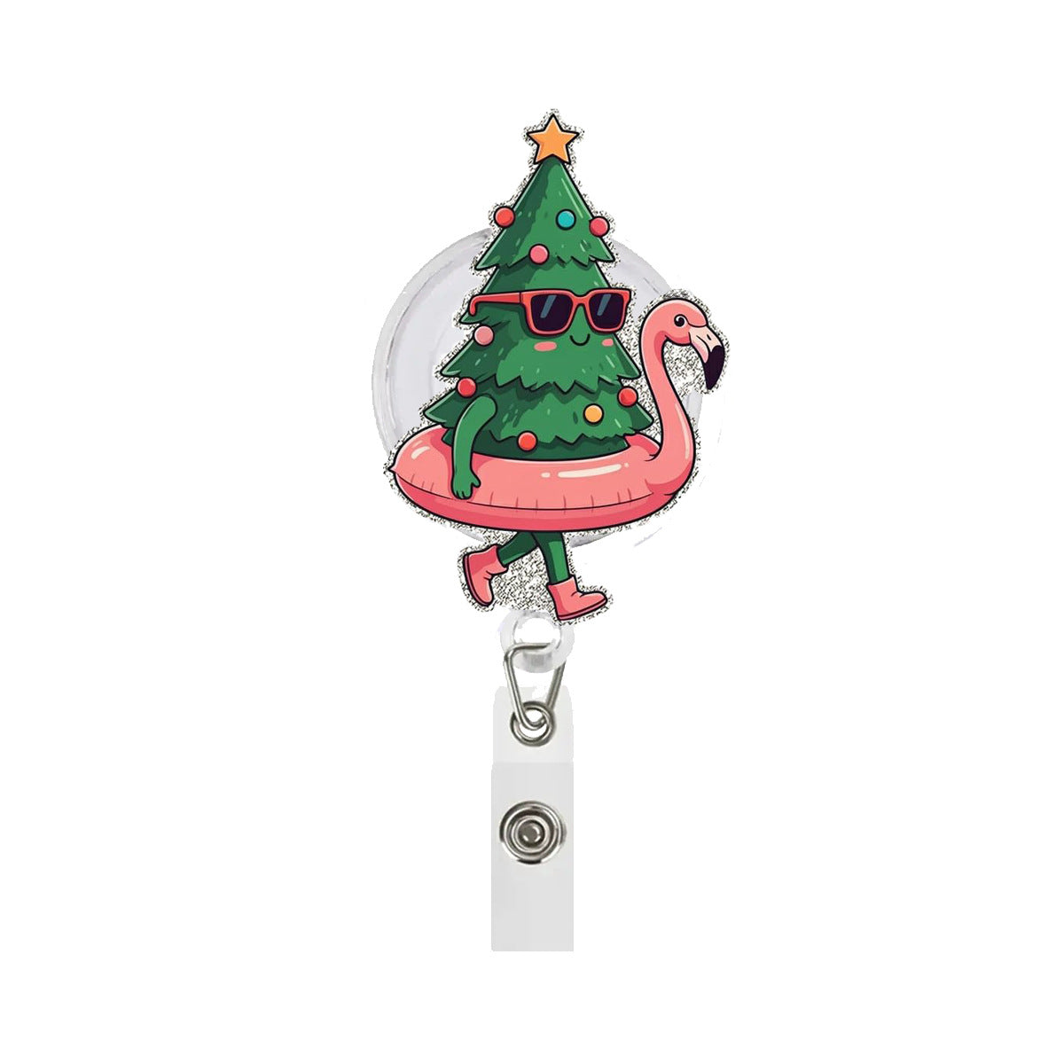 Wholesale acrylic Christmas tree medical   Badge Reels