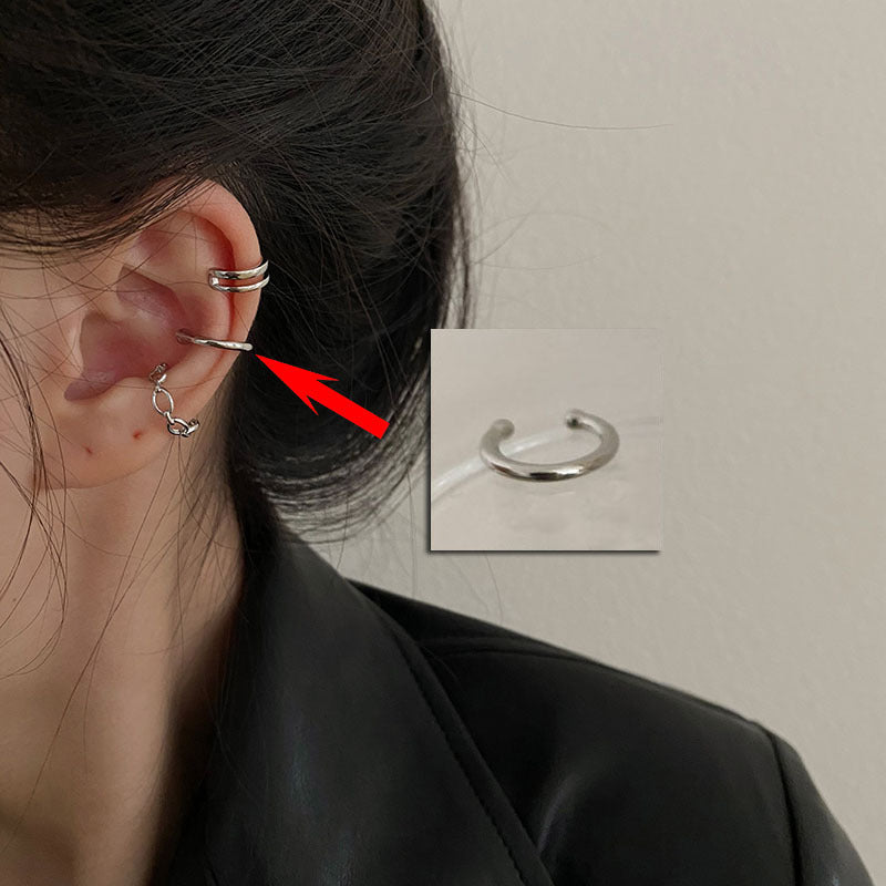 Wholesale Silver Plated Clip On Earrings Retro Fairy Style Fashion Accessory for Boutique Resale