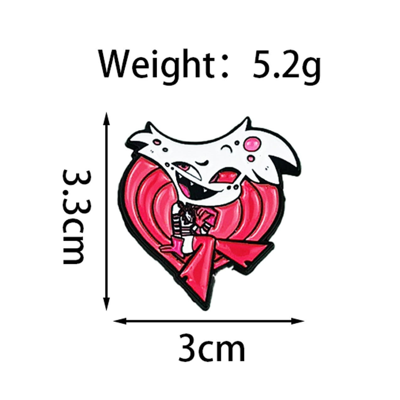 Wholesale Zinc Alloy Vampire Ghost Brooch Pin,  Stylish  Costume Accessory,  Boutique Jewelry for Bag Charm or Everyday Wear